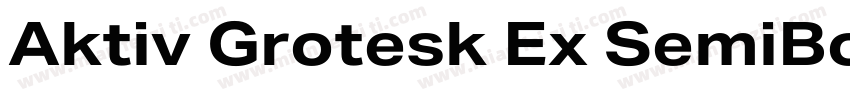 Aktiv Grotesk Ex SemiBold字体转换